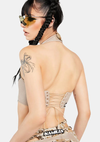 Desert Moto Neckholder Top