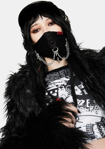Spike And Chain Face Mask