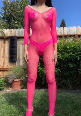 Atomic Awakening Fishnet Catsuit