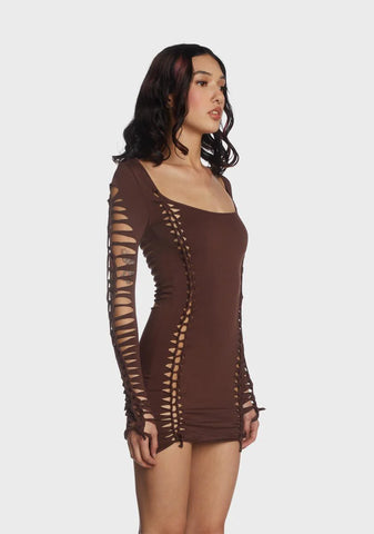 Sepia Alternative Spells Cut-Out Dress