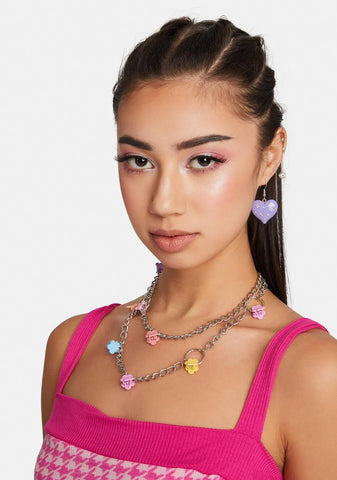 Sudden Bloom Layered Chain Necklace