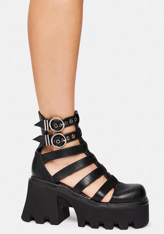 Hypnotized Chunky Platform Sandals