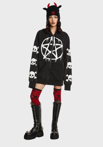 Malicious Contempt Oversized Hoodie
