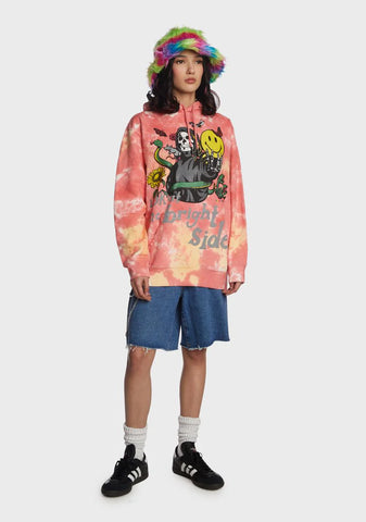 Look At The Bright Side Tie Dye Hoodie