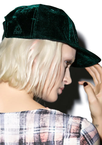 Velvet Hat - Green