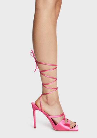 Wide Fit Secret Lace-Up Heels
