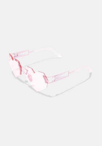 Pink Glitter Heart Speqz II Sunglasses