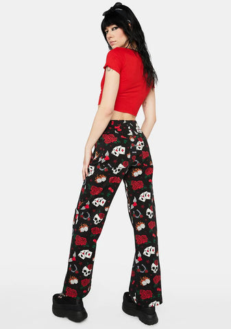 Up The Ante Printed Pants
