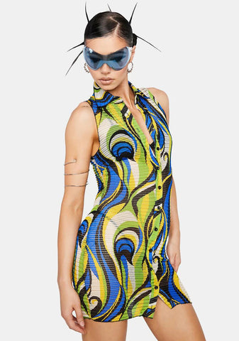 Lime Pretty Poolside Mini Dress