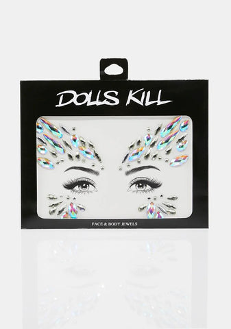 Crystal Chrysalis Face Stickers