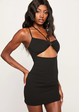 Make 'Em Pay Cutout Mini Dress