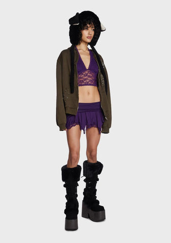 Tales Of Fantasy Mini Skirt - Purple