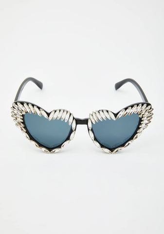Lustrous Desire Heart Sunglasses