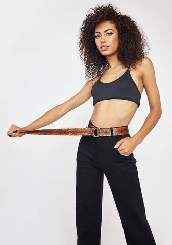 Retro Chic Tiger Print Belt