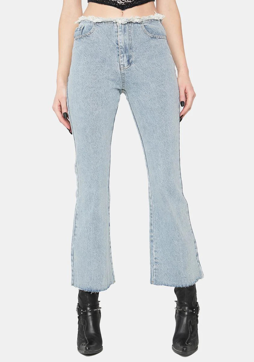 Rock Goddess Frayed Jeans