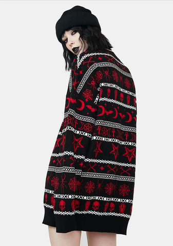 Little Miss Killjoy Intarsia Sweater