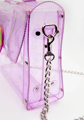 All That Glitters Clear Crossbody Bag