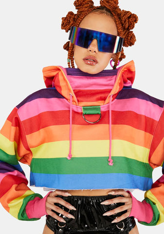 Slay The Day Cropped Hoodie