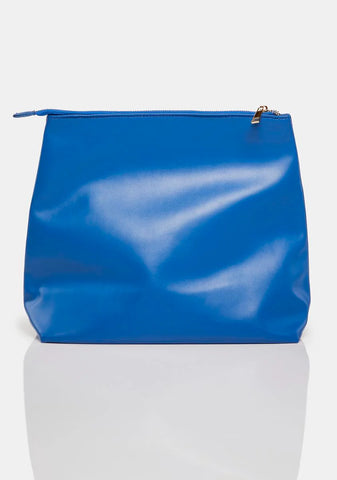 Cobalt The Aria Slouchy Clutch Bag