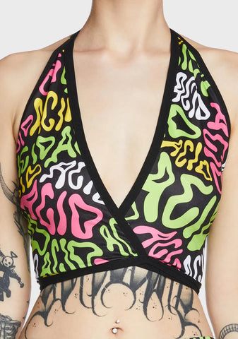 Acid Lila Crop Top