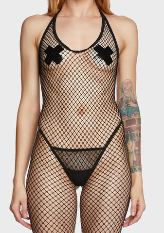 All For Tonight Fishnet Bodystocking