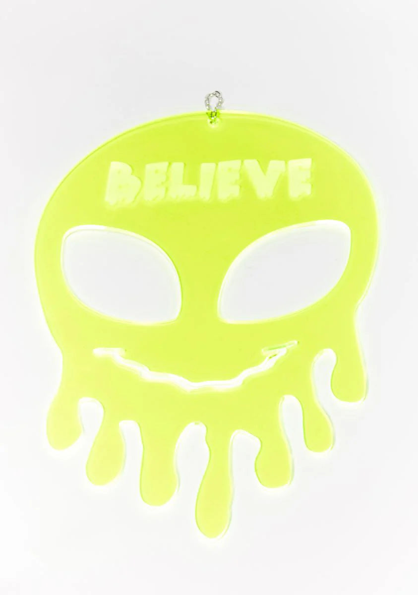 Believe Dripping Alien Wall Hang