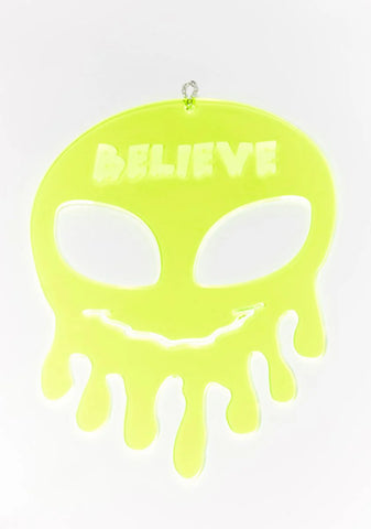 Believe Dripping Alien Wall Hang