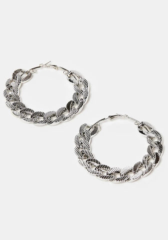 Stronger Than You Hoop Earrings