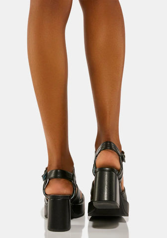 With A Twist Platform Sandals