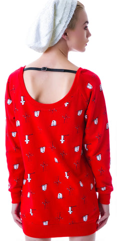 Wish You Were Here Belt Back Sweatshirt