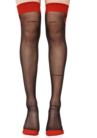 With A Kiss Thigh Highs