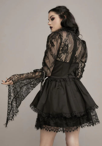 Lights Go Out Lace Mini Dress