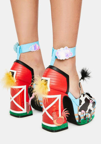 Animal Playhouse Platform Heels