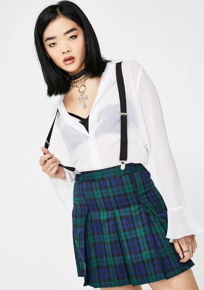 You Don't Exist Suspender Skirt