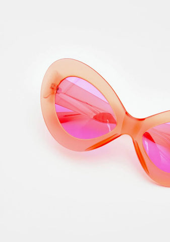 Jetz Pink Cat Eye Sunglasses