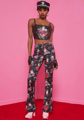 Tough Betty Twill Flare Pants
