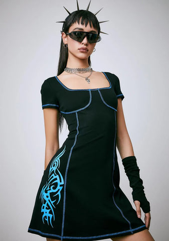 Faster Than Sound Mini Dress