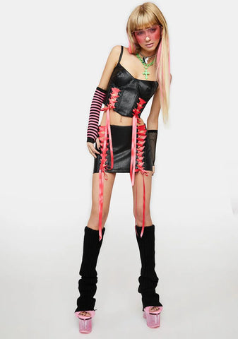 Endless Hours Lace-Up Bustier