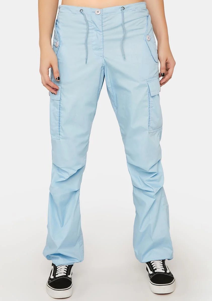 Light Blue Hipster Wind Pants