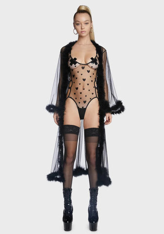 Love And Lust Sheer Teddy