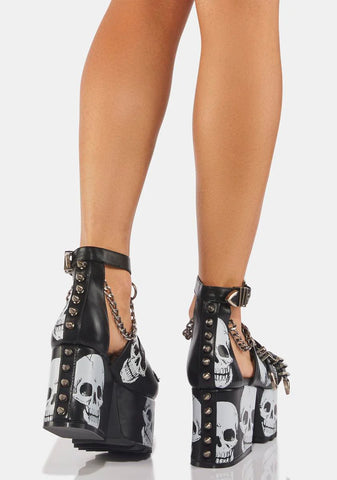 Through The Night Chunky Platform Wedges