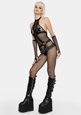 Ticking Time Bomb Fishnet Bodystocking