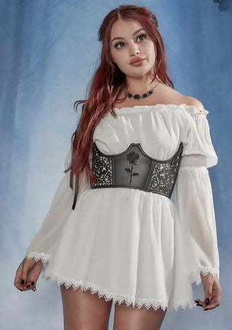 Remorseful Rose Underbust Waist Cincher