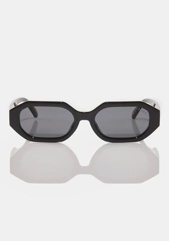 Mercer Black Oval Sunglasses
