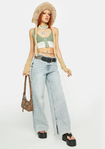 Read Your Aura Crochet Crop Top