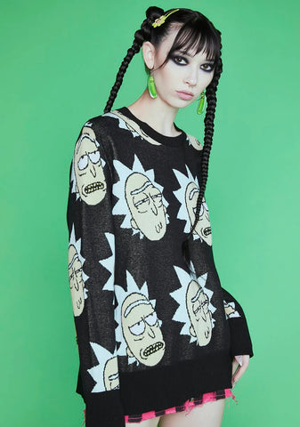 Just A Phase Intarsia Sweater