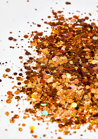 Chunky Rose Gold Holographic Glitter