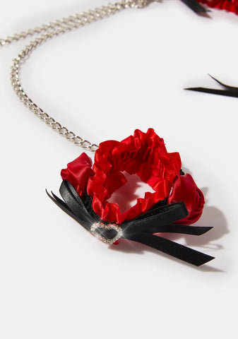 Ravishing Roses Choker And Arm Cuffs Set