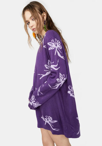 Time Flies With U Knit Sweater