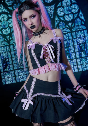 Devious Doll Lace Mini Skirt